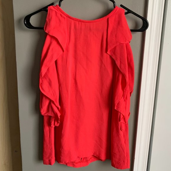 Hot pink ruffled Kate Spade top - Picture 1 of 4